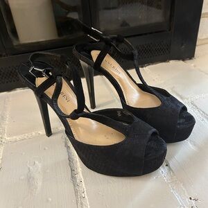 Black High Heel Sandals